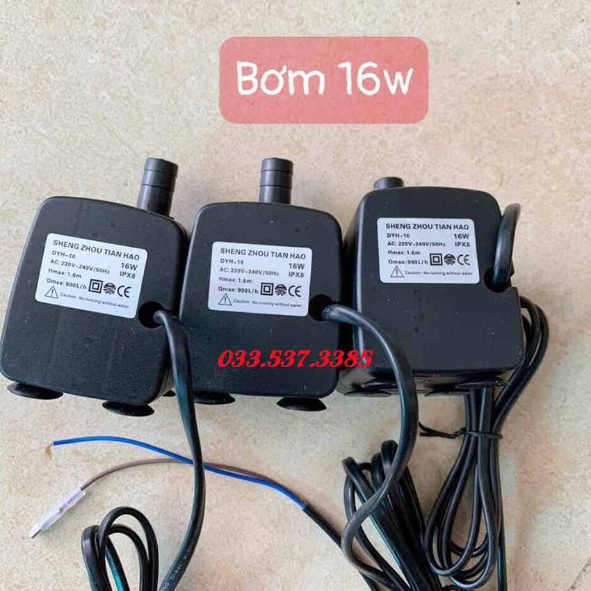 Máy bơm chìm, máy bơm công suất 8W, 16W,18W độ bền cao
