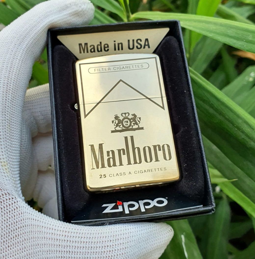 Zp American Marboro Solid Copper (Roman Era Gift with Genuine Wick Stone) Suitable as a Gift