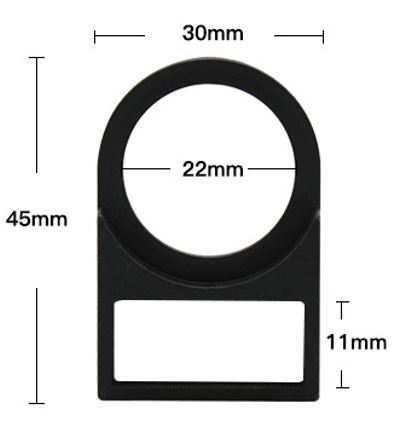 Mác ghi tên đèn báo, nút nhấn phi 22 - Bộ 10 cái