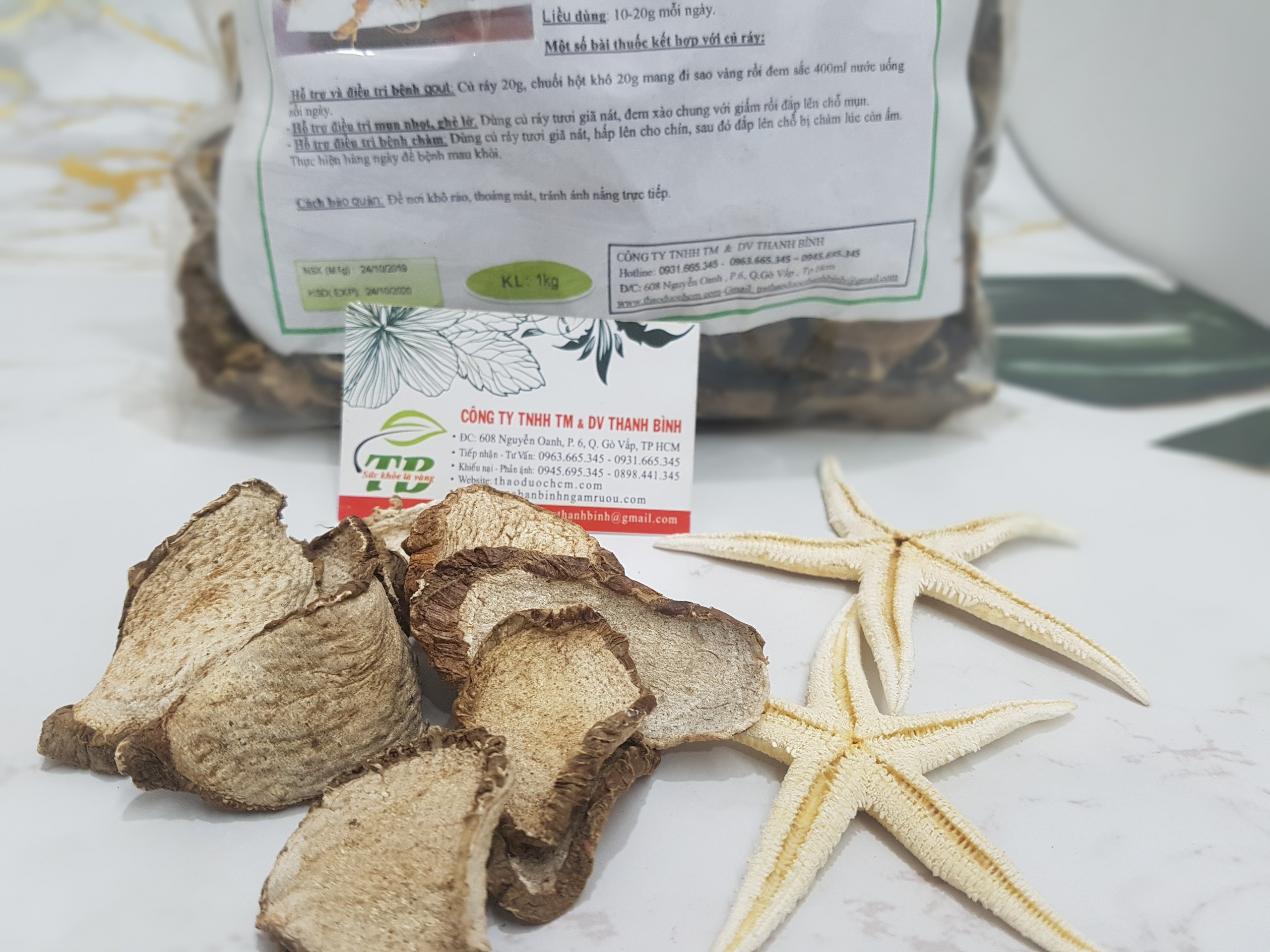 Củ Ráy Khô 500G Loại Cao Cấp - Thảo Dược Thanh Bình
