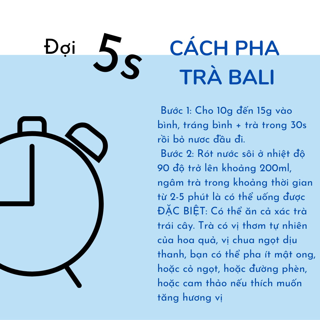 Trà hoa quả bali Robi Mart 200g - Hàng chính hãng
