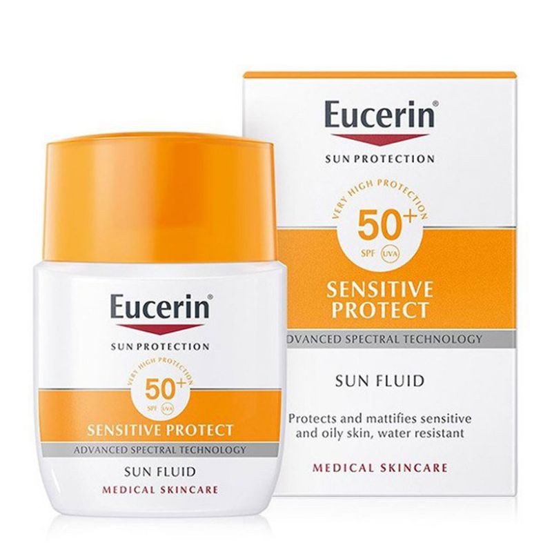 KEM CHỐNG NẮNG-EUCERIN SUN FLUID MATTIFYIMG SENSITIVE PROTECT SPF 50+