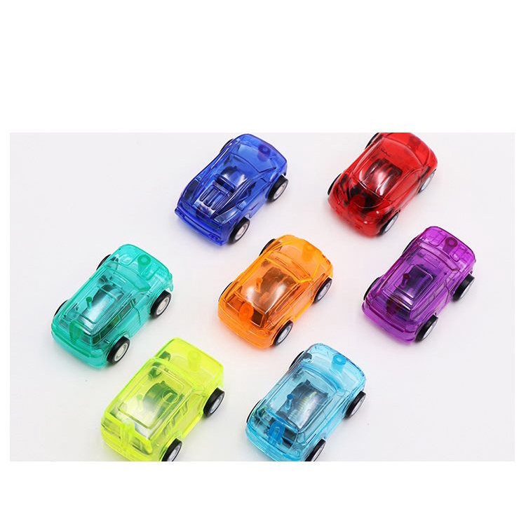 Đồ chơi xe hơi mini trong suốt cho bé (có dây cót)