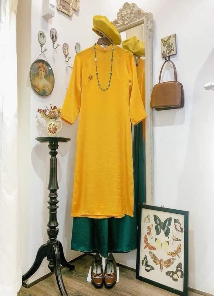 Bộ áo dài cách tân dáng suông