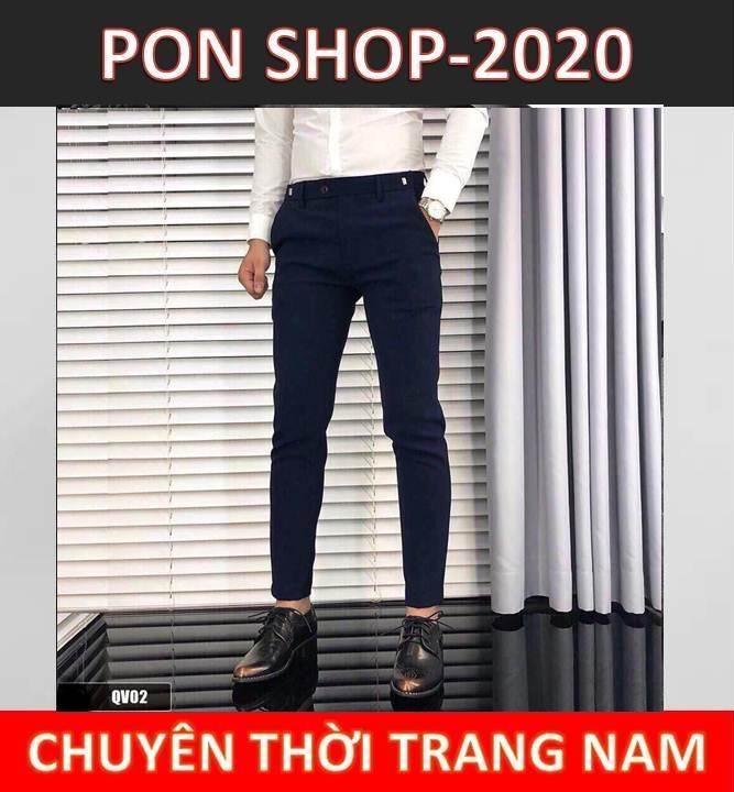 QUẦN TÂY ÂU VẢI CO DẪN PHÙ HỢP ĐI HỌC ĐI TIỆC PON SHOP 2020 KK01 (ĐEN)