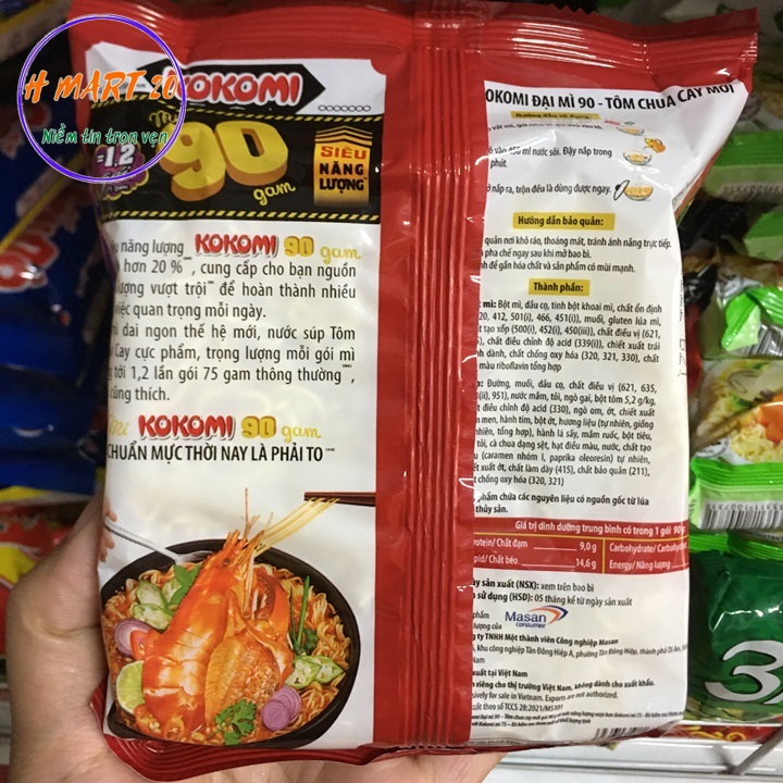 Thùng mì kokomi 90g NGON TỪNG SỢI