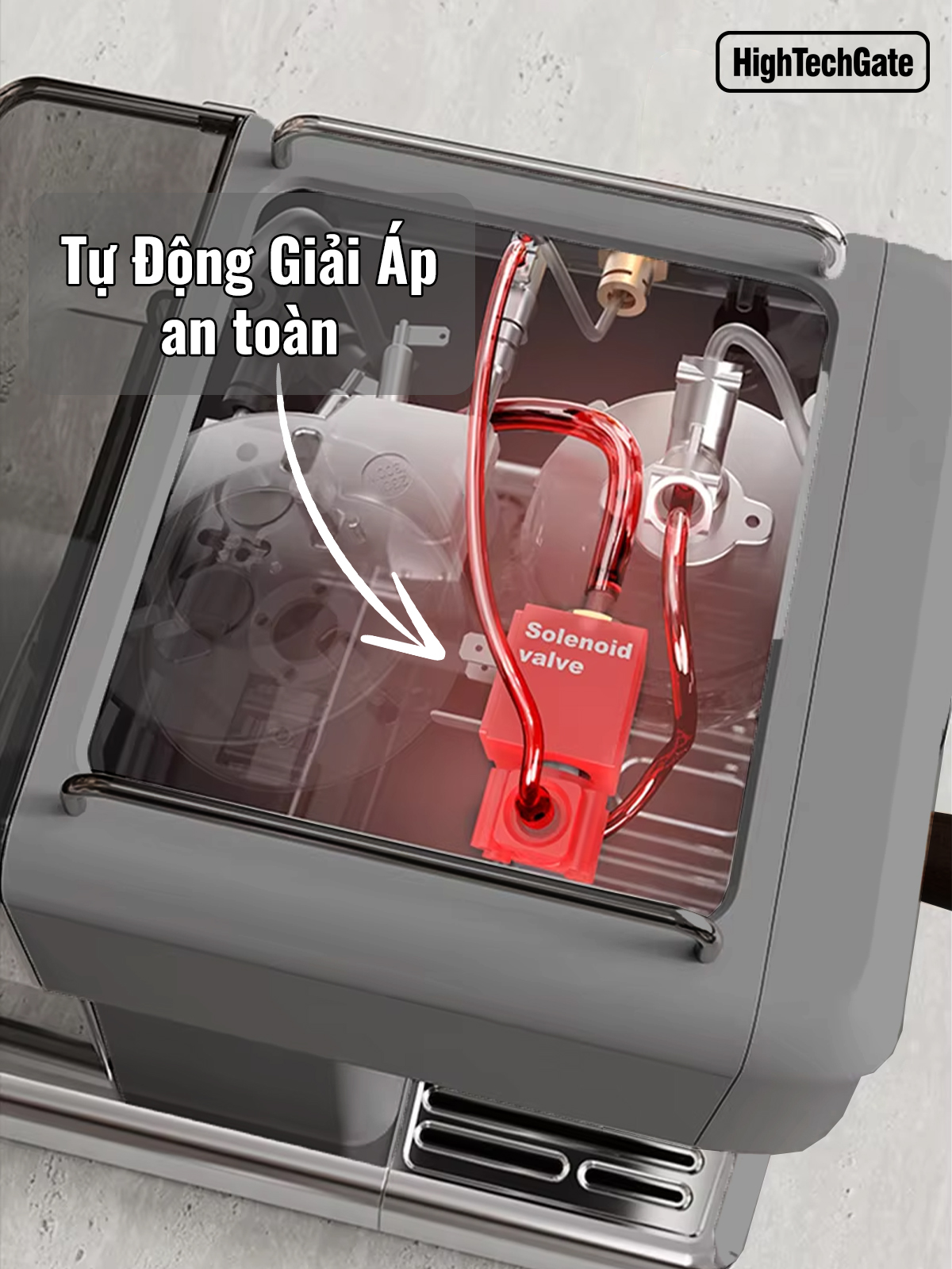 Máy pha cà phê espresso CF05 PRO chuyên nghiệp toàn diện DIY, giảm áp tự động an toàn, bản nâng cấp