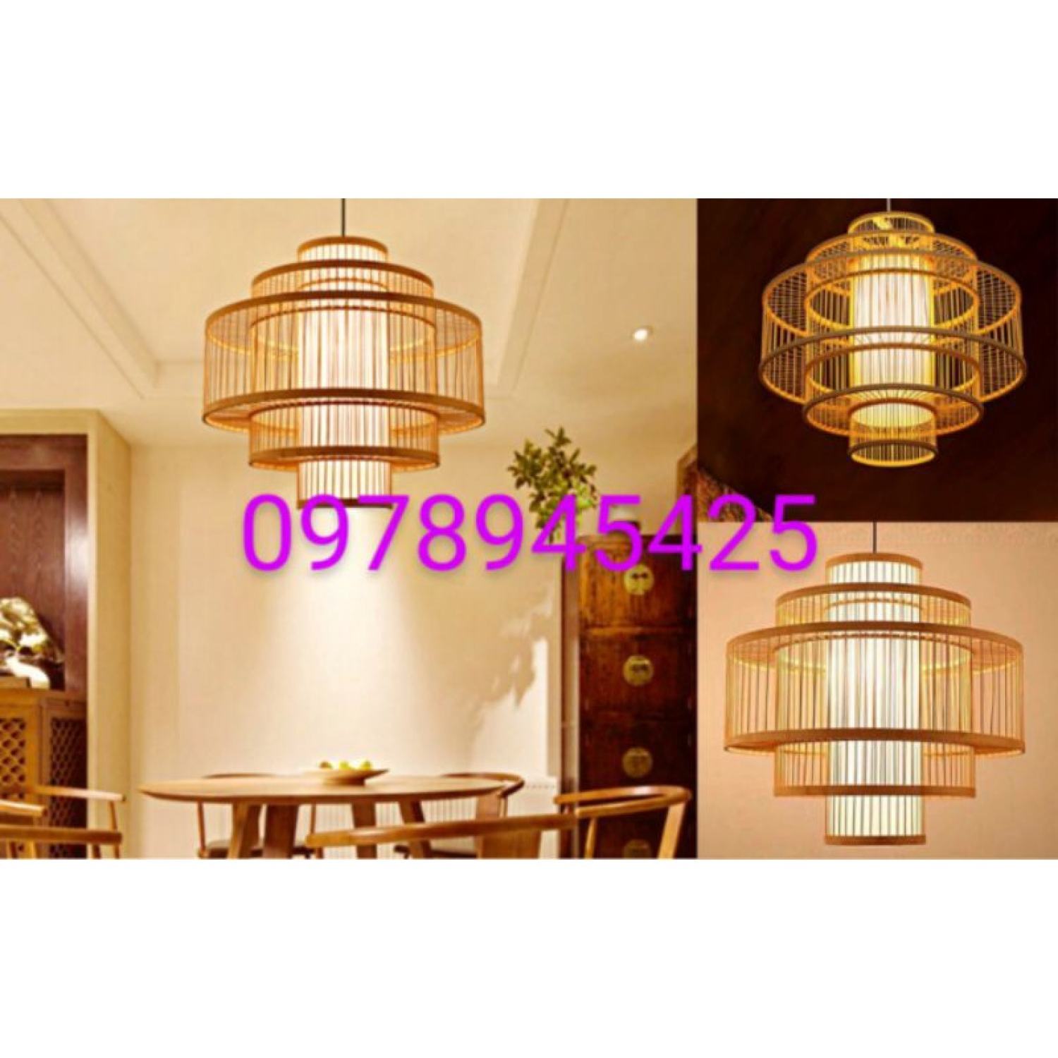 Xưởng sx-đèn tre đèn mây tre đèn lồng mây tre đan mã 01- giá rẻ lh 0984694688