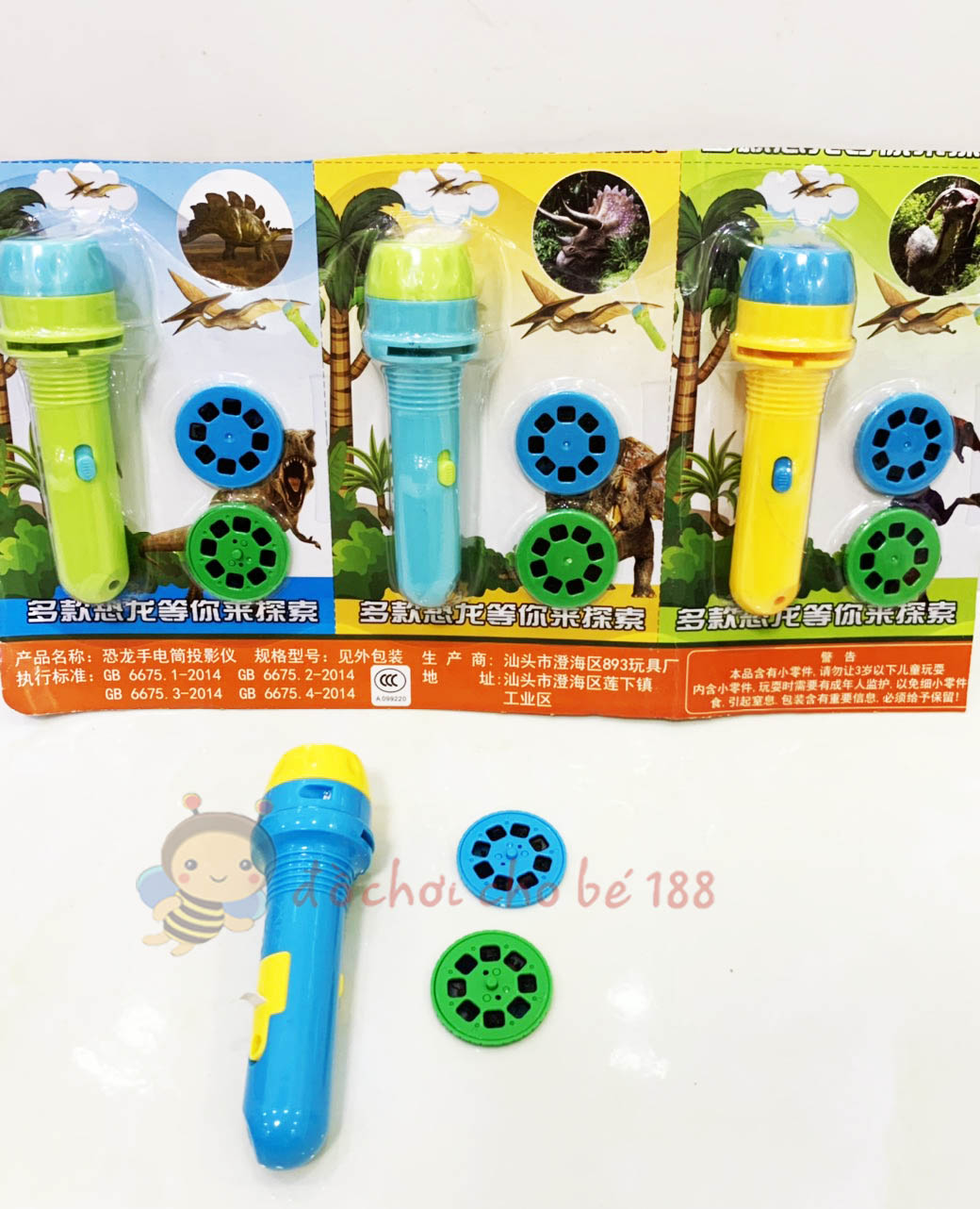 [HCM]đèn chiếu hình khủng long con vật số tập vẽ cho bé