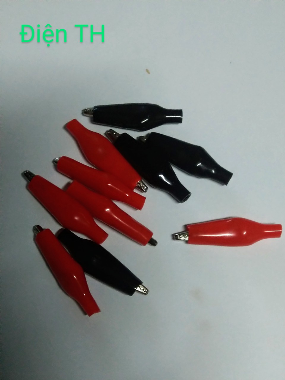 Bộ 10 Đầu Kẹp Cá Sấu ( 5 đỏ + 5 đen ) loại tốt