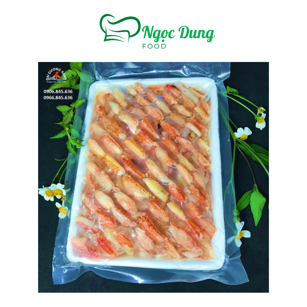 Thịt càng ghẹ bóc sẵn 500gr rã đông còn 300gr