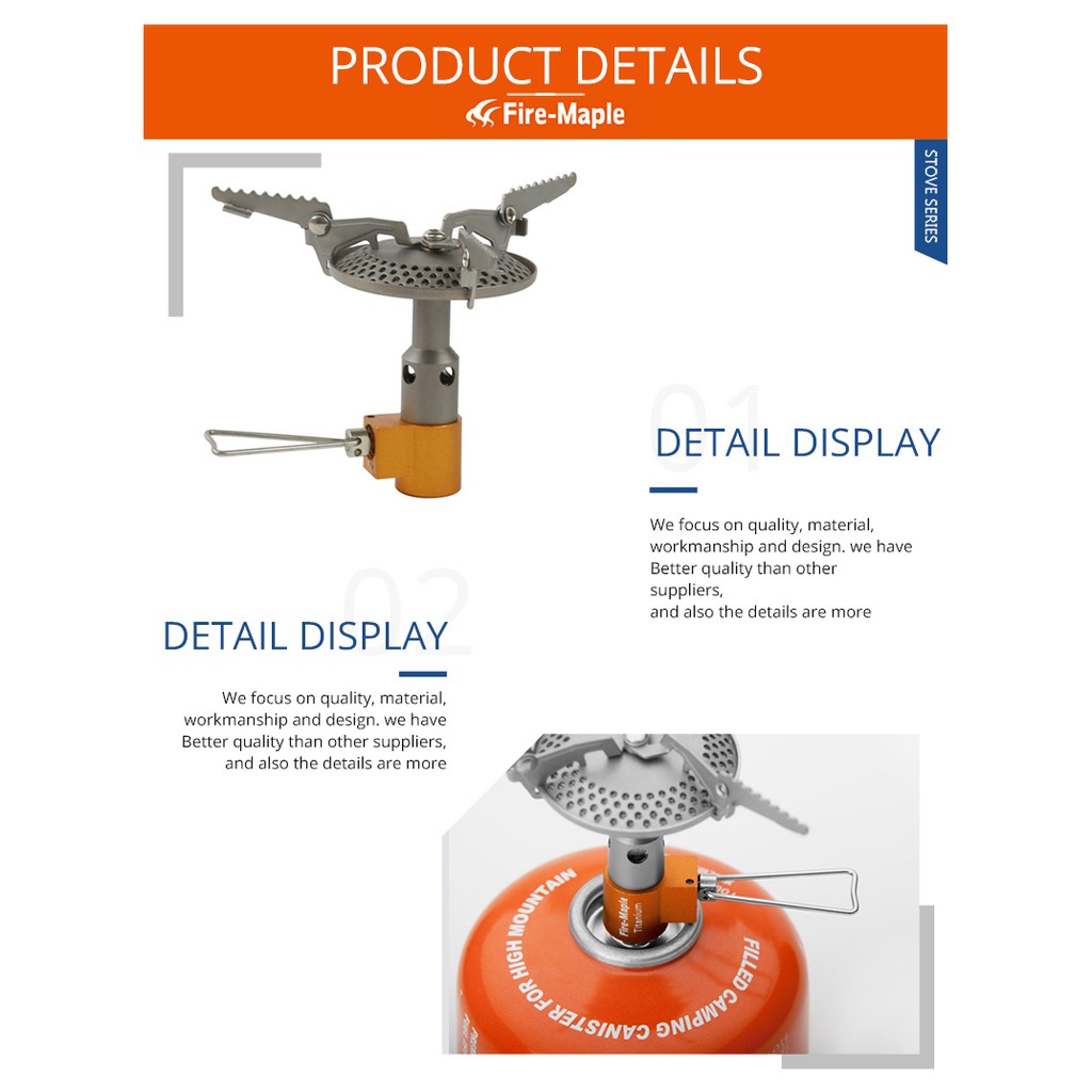 Bếp Gas Siêu Nhẹ Titanium Fire Maple FMS-116T