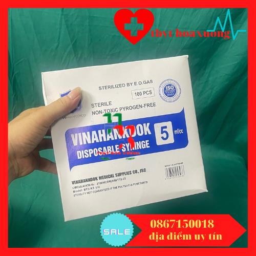 Bơm tiêm 1 lần Vinahankook 5ml
