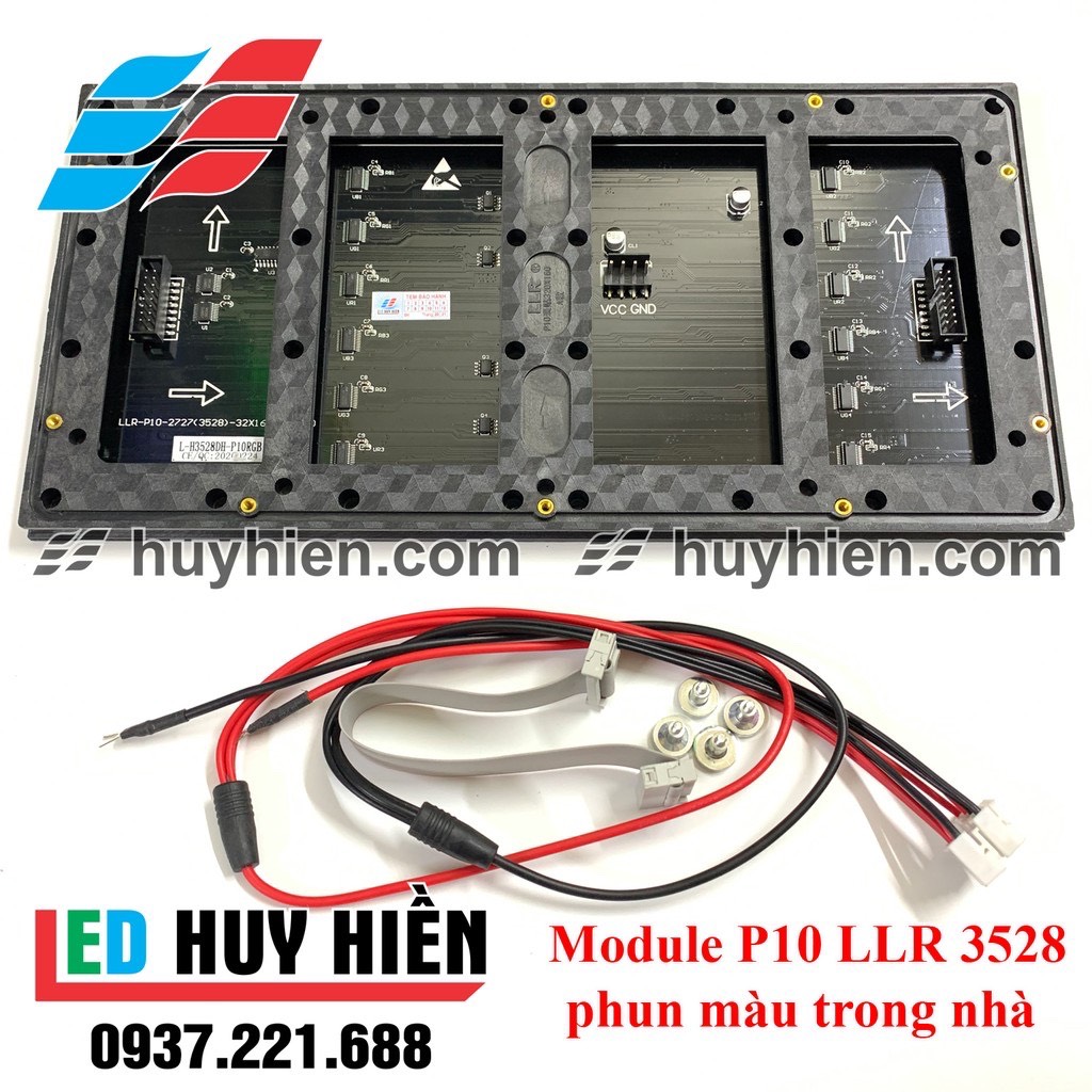 Module Led P10 phun màu trong nhà LLR (Led P10 full color indoor LLR) Đủ phụ kiện
