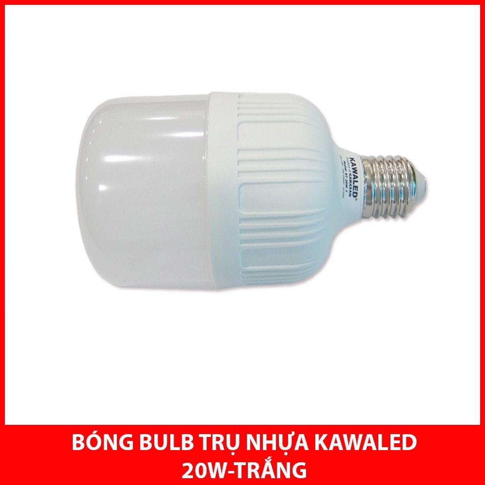 [HCM]ĐÈN LED BULB KAWALED T80-20W Ánh Sáng Trắng