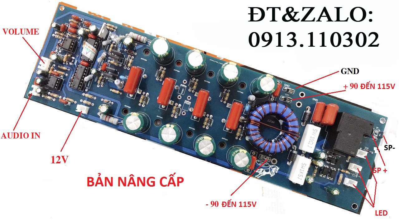 BO CÔNG SUẤT CLASS D 8 MOSFET - PA - 6000