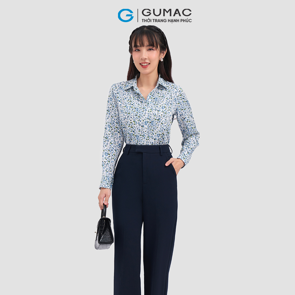 [CHỈ 4-6.4 | TẶNG ÁO THUN ĐƠN 799K] Áo sơ mi hoa thời trang GUMAC AC11058