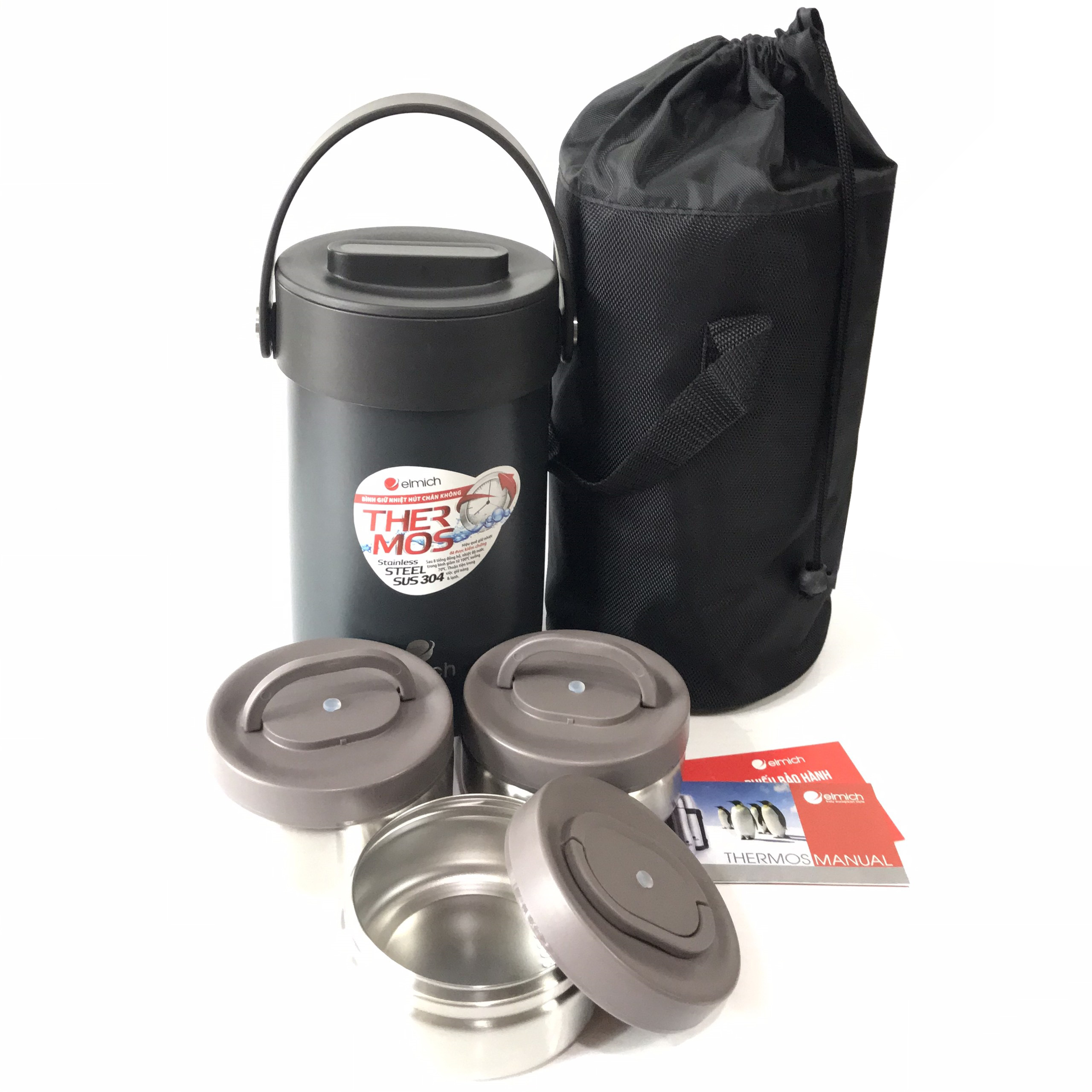 Bình đựng thức ăn giữ nhiệt cao cấp Elmich EL-3129 1500ml