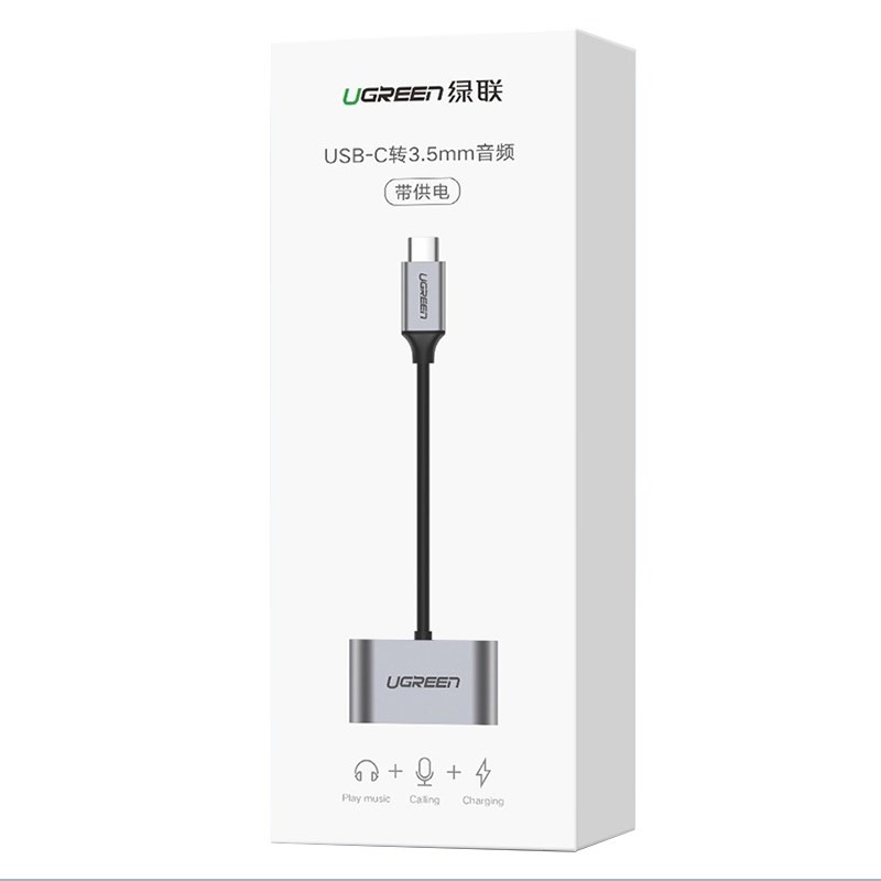 Cáp Chuyển Usb Type C To Audio 3.5Mm Ugreen 50596 - Usb-C To Audio