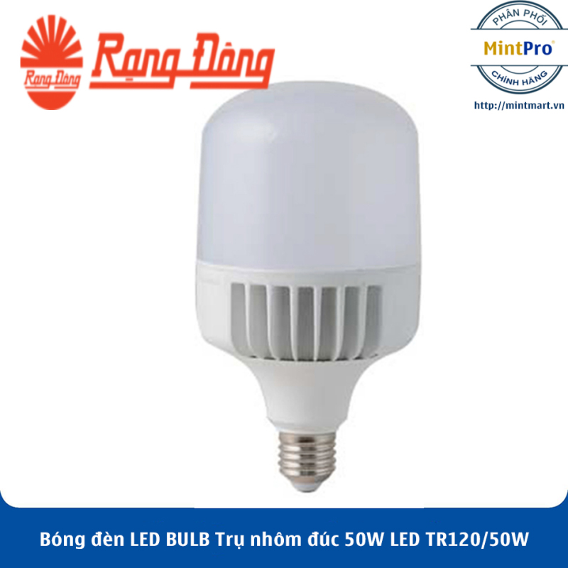 Bóng đèn LED BULB Trụ nhôm đúc 50W LED TR120/50W Rạng Đông - Hàng Chính Hãng