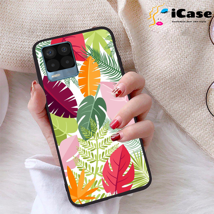 Ốp lưng Realme 8 Pro viền dẻo TPU BST Hoa