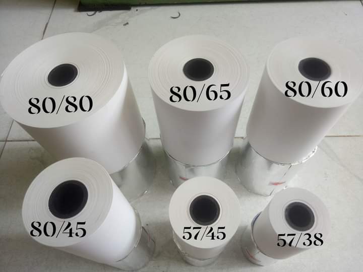 giấy in bill in hoá đơn k57x38 ( 5 cuộn )