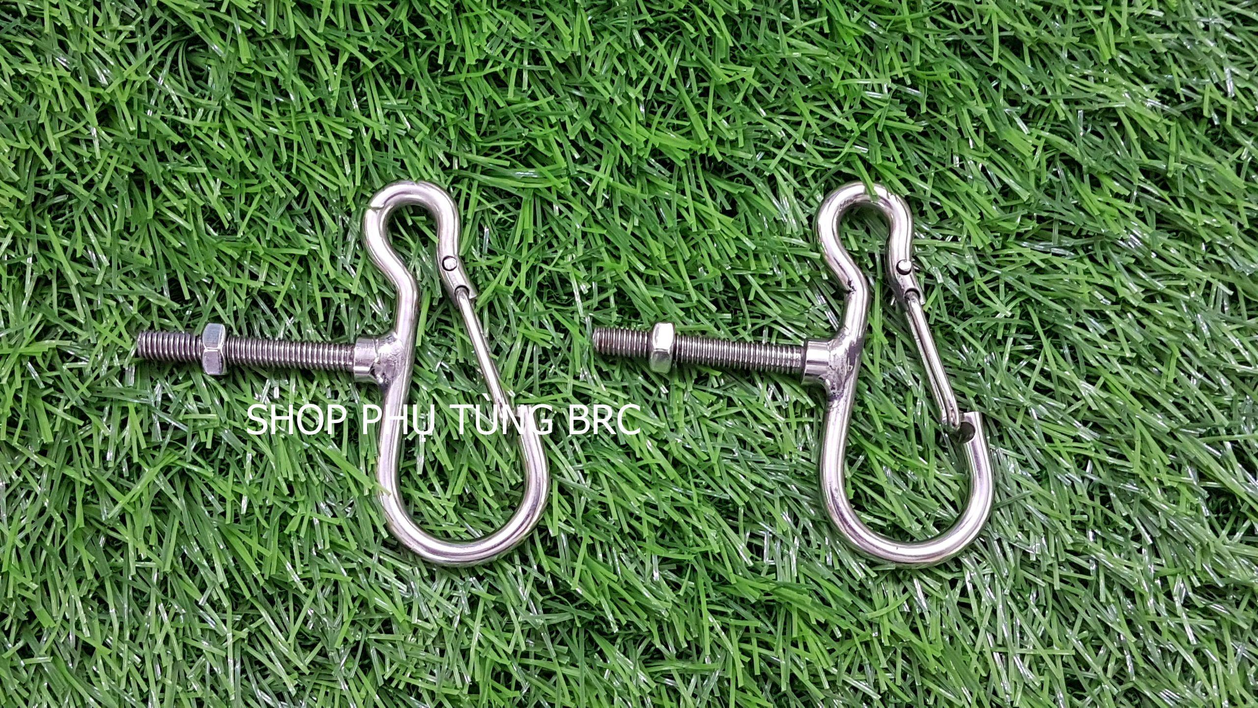 Móc gạt tròn INOX 304 không hít ( 1 cặp)