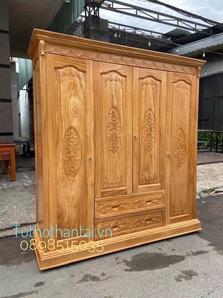 Tủ áo gỗ Gõ Đỏ ( Hàng loại 1 )