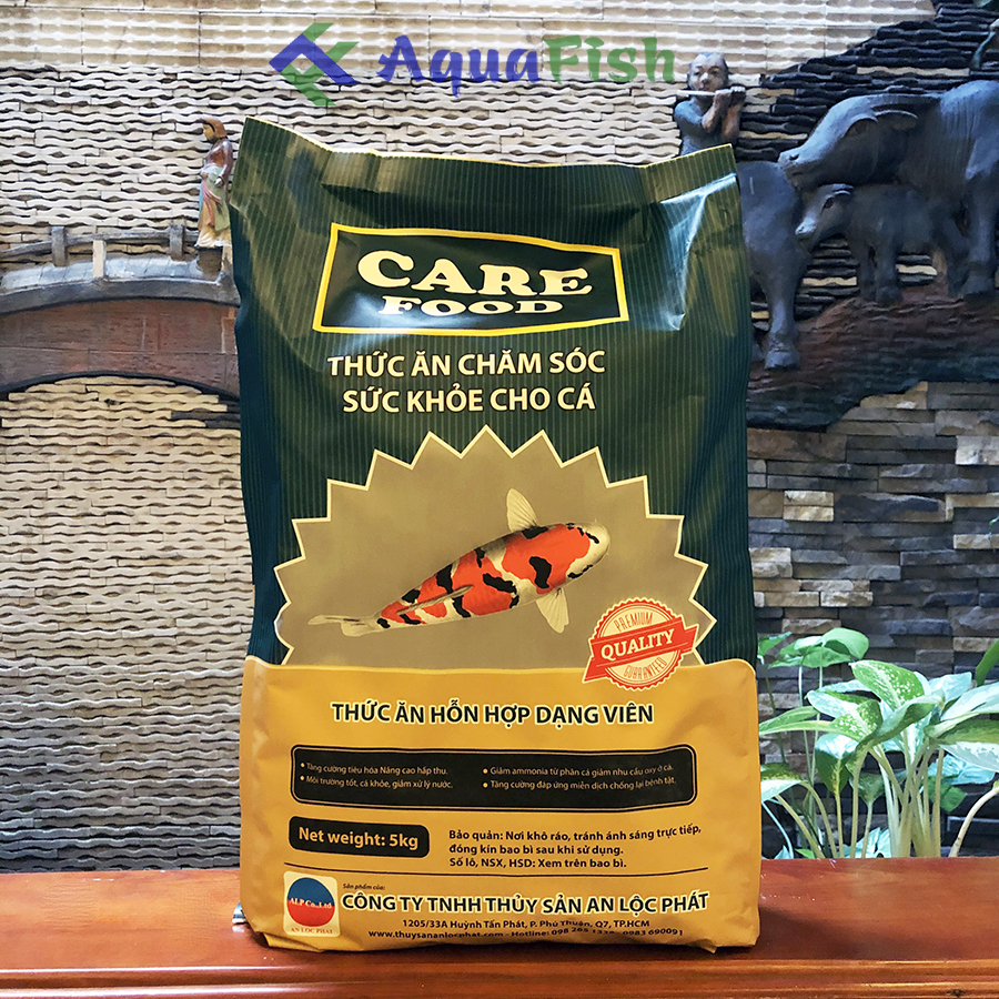 Feed koi fish care food 5kg help koi growth, development body and top natural color