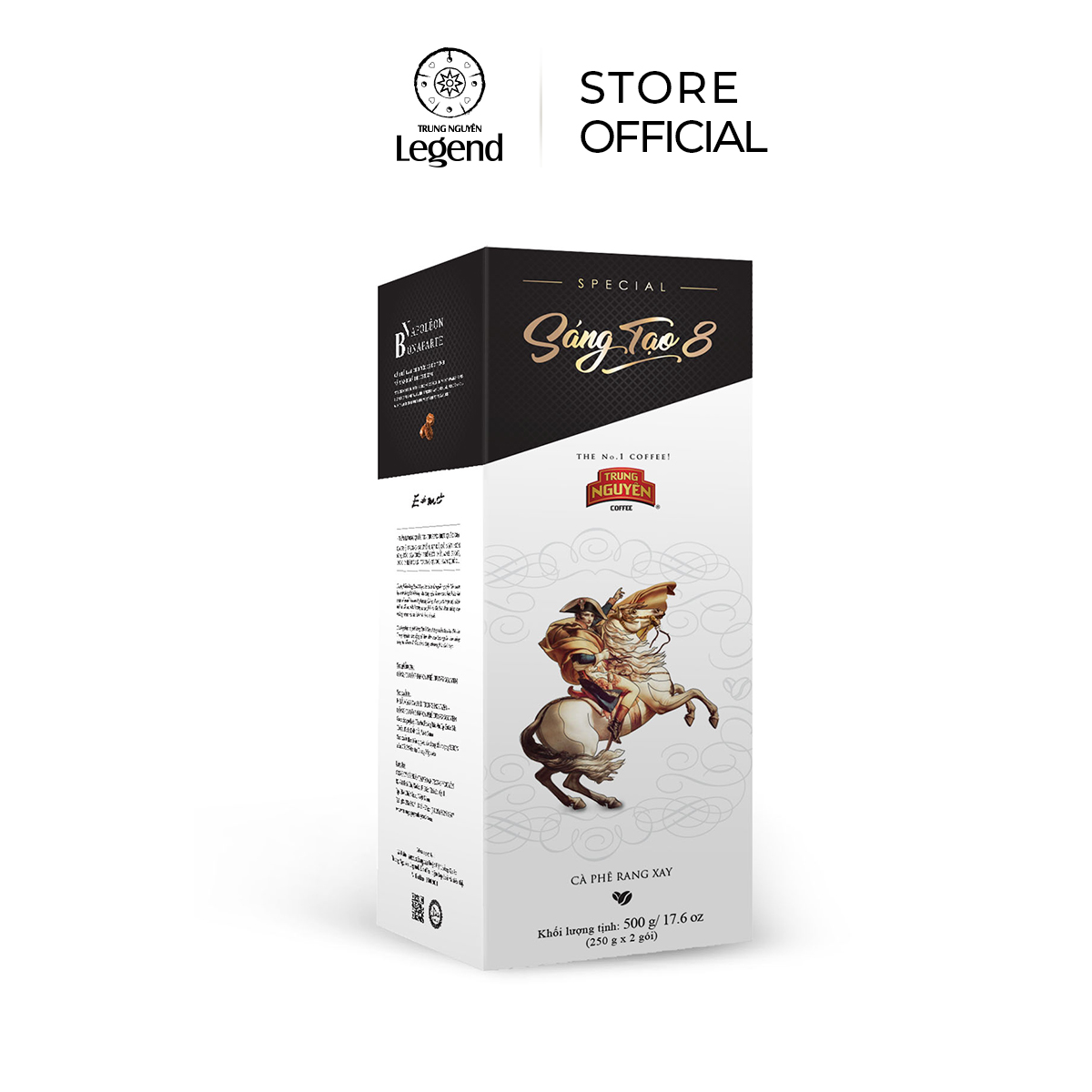 Trung Nguyen Legend Roasted and Ground Coffee for Filter Brewing - Creative 8 - Box of 500Gr