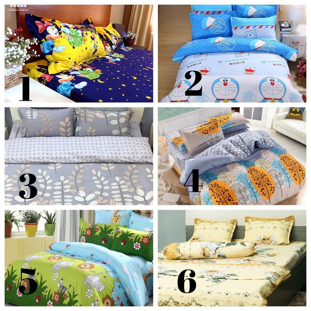 Bộ ga giường và vỏ gối poly m2/m6/m8