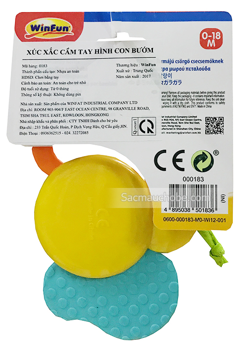 Xúc xắc cầm tay hình con bướm Winfun WF0183