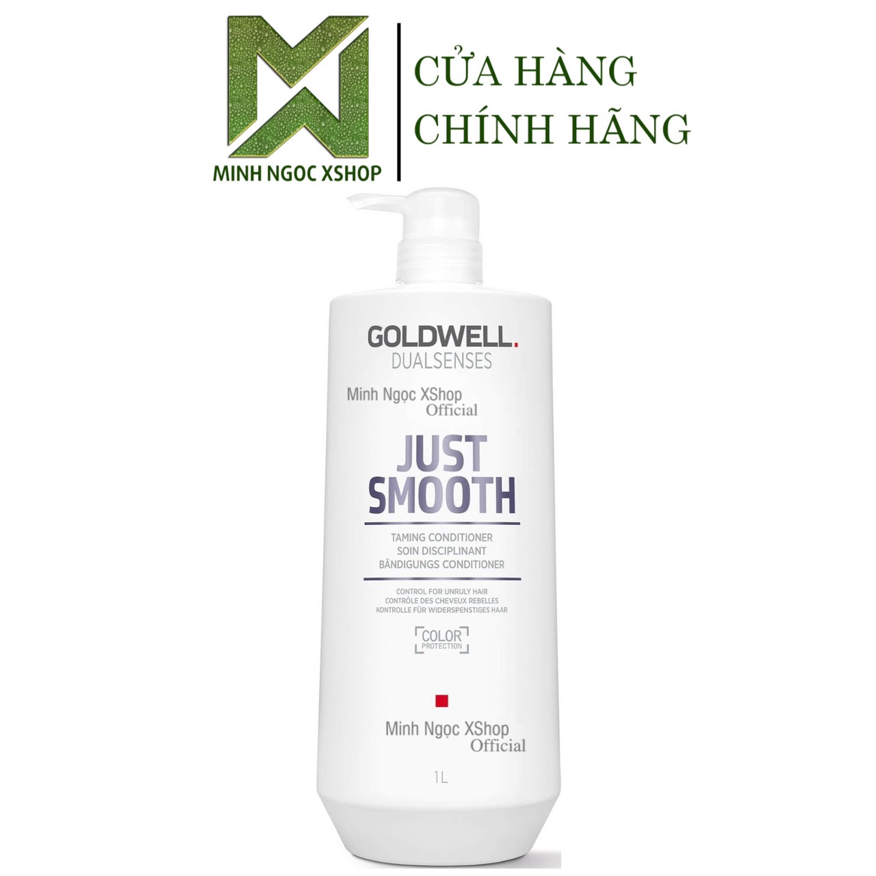 Dầu gội xả suôn mượt goldwell dualsenses just smooth 1000ml chính hãng