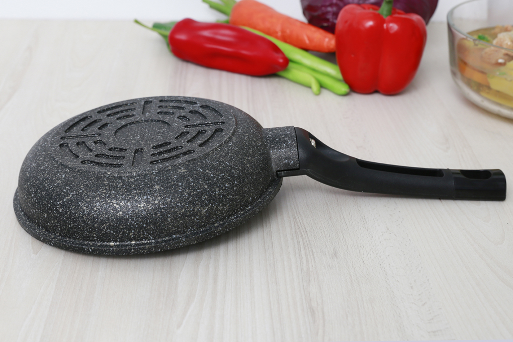 Chảo siêu bền đá sunhouse SBD18-SBD30 (đủ size 18-30cm - ko dùng cho bếp từ)