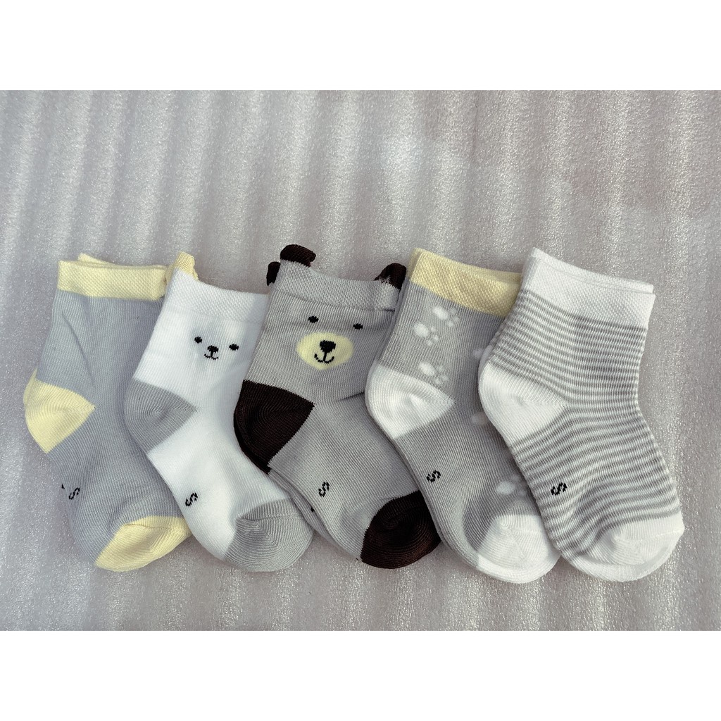 Sét 5 đôi tất cao cổ cho bé