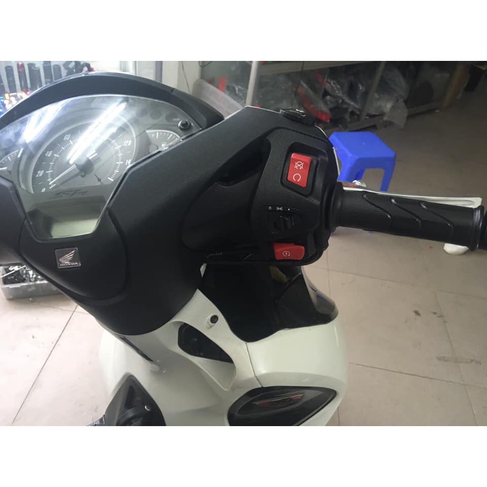 combo nút đề +idling stop màu đỏ 300i lắp SHVN2012-2019 sh2010
