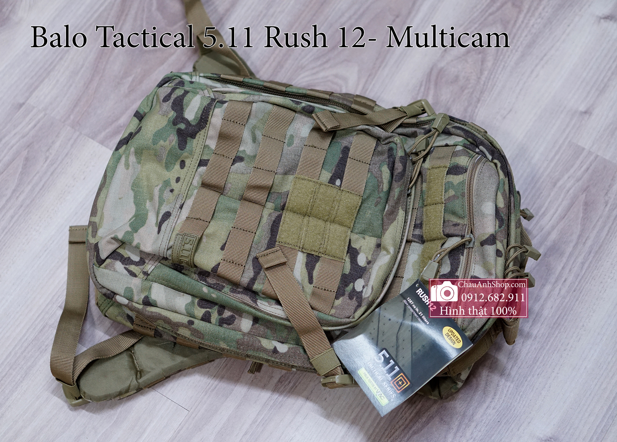[HCM]Balo thời trang phái mạnh Tactical 511 Rush 12