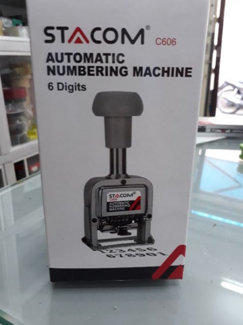 Máy đóng số nhảy tự động Stacom C606 6 số Automatic Numbering Machine