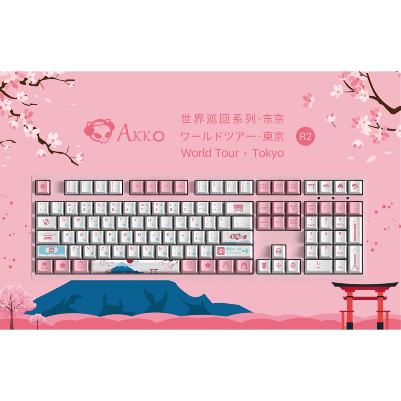 Bàn phím cơ AKKO 3108 – World Tour Tokyo R2 (Akko switch)