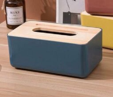 Hộp đựng giấy ăn nắp gỗ cao cấp