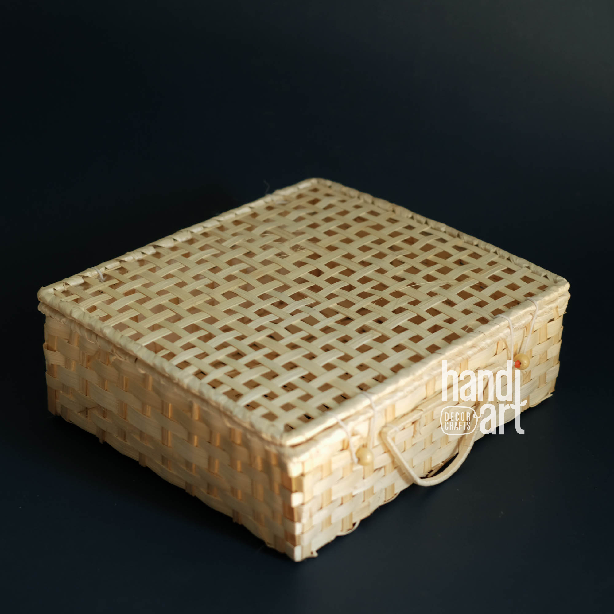 Gift Box bamboo đan-bamboo Square-woven bamboo box(33x30x10cm)