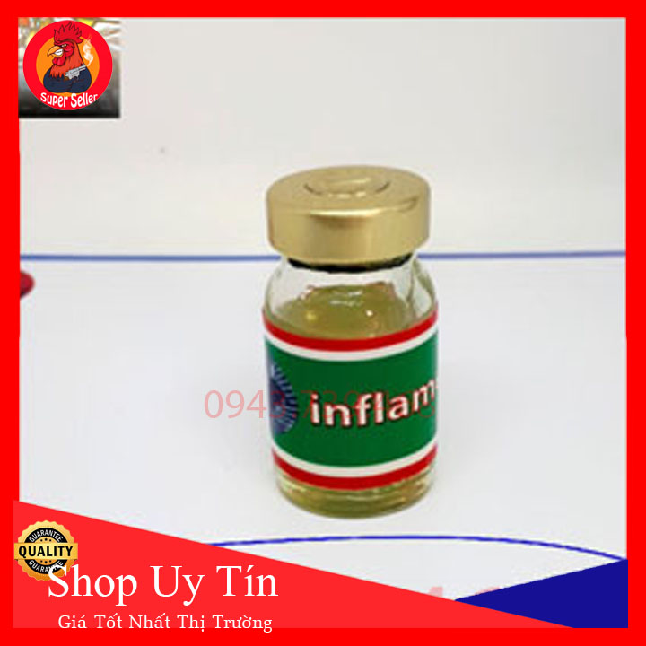 Combo 5 lọ inflame 5ml-chích gà bị tang cựa-chống viêm-tan máu bầm