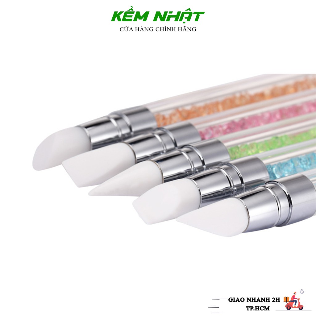 [HCM]Set Bút Silicon Cán Đá 2 Đầu Dùng Đính Đá - Nặn Hoa - Dán Foil
