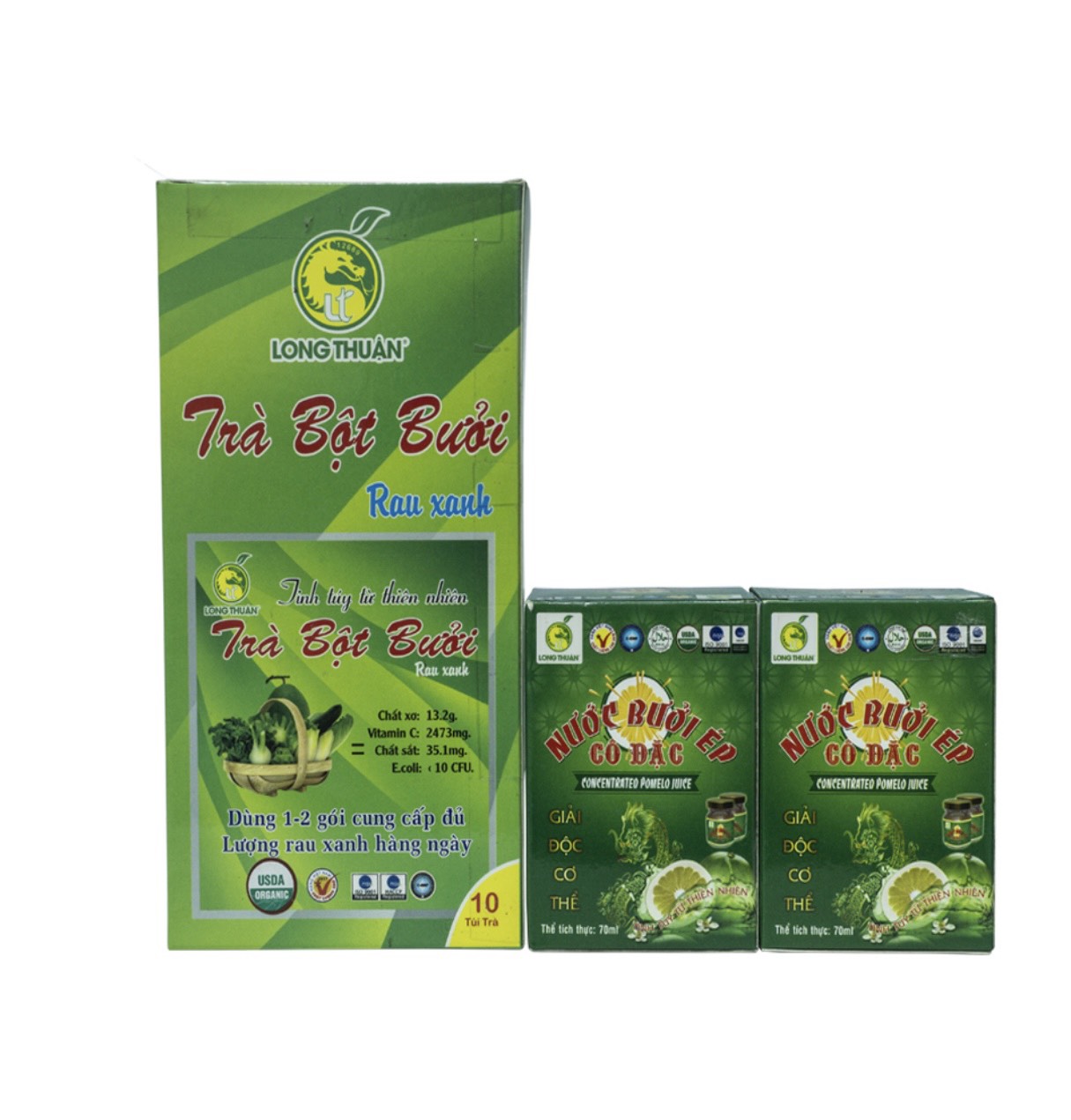 [HCM] Combo Giảm cân Nước Bưởi Ép Cô Đặc và Trà Bột Bưởi Long Thuận