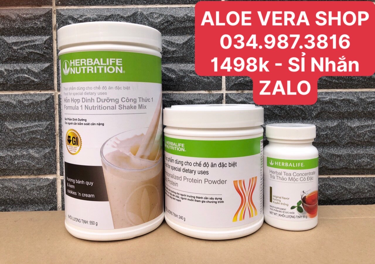Combo Healthy Meal with H,BL Cream Cookies vs H,BL Protein Powder vs H,BL Traditional Concentrated Herbal Tea