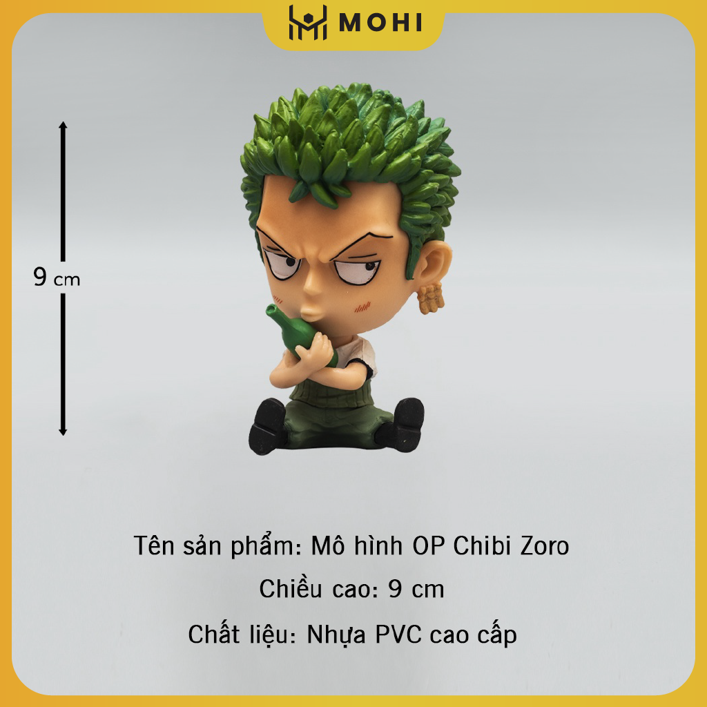 Mô hình Figure Roronoa Zoro Chibi, mô hình figure One Piece no box
