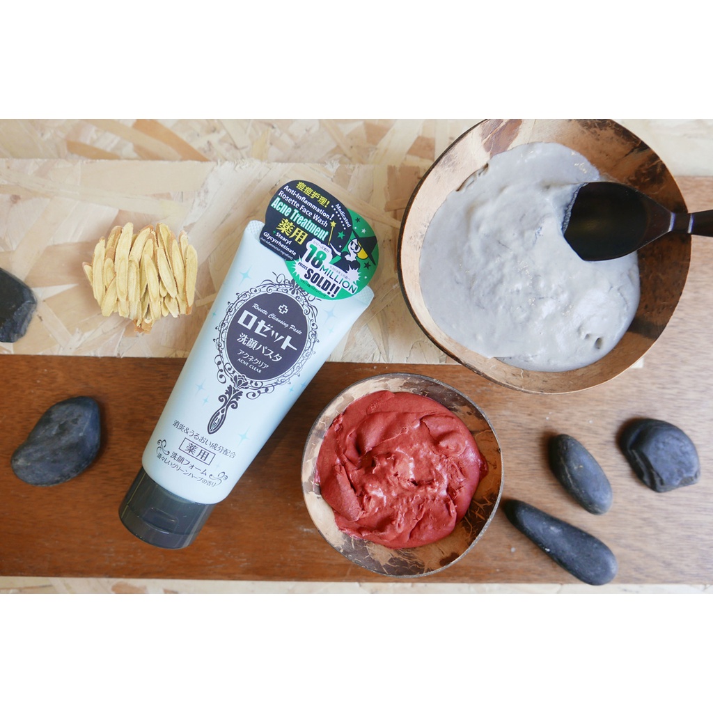 Sữa rửa mặt Rosette Cleasing Paste 120g (đủ màu)