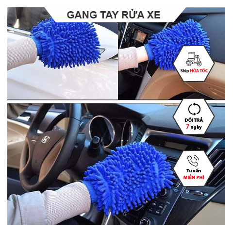 Găng tay rửa xe chuyên dụng cho ô tô xe máy