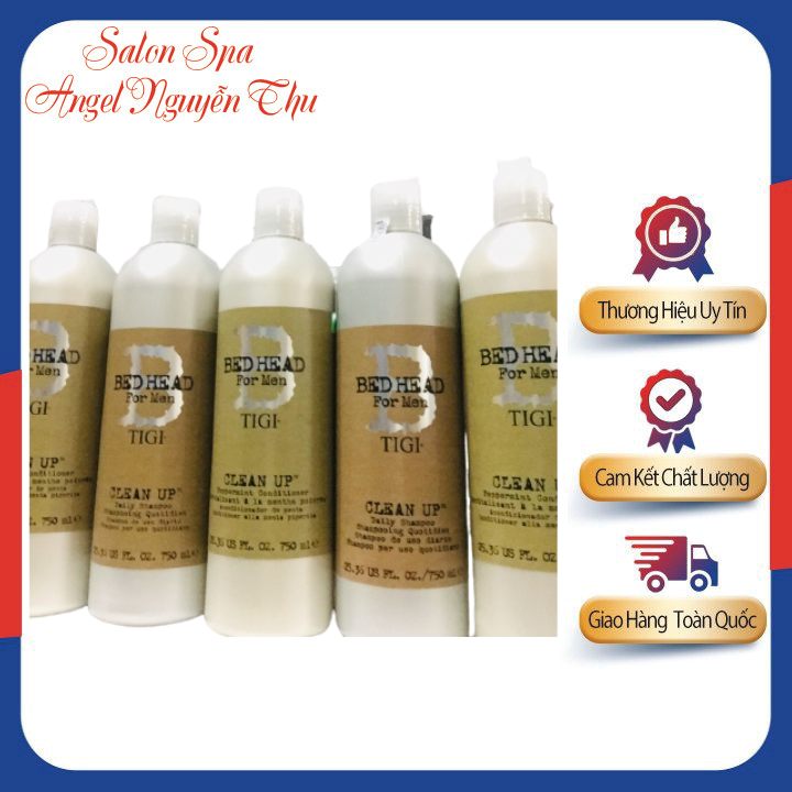 Dầu gội xả tigi cho nam hương bạc hà clean up 750ml