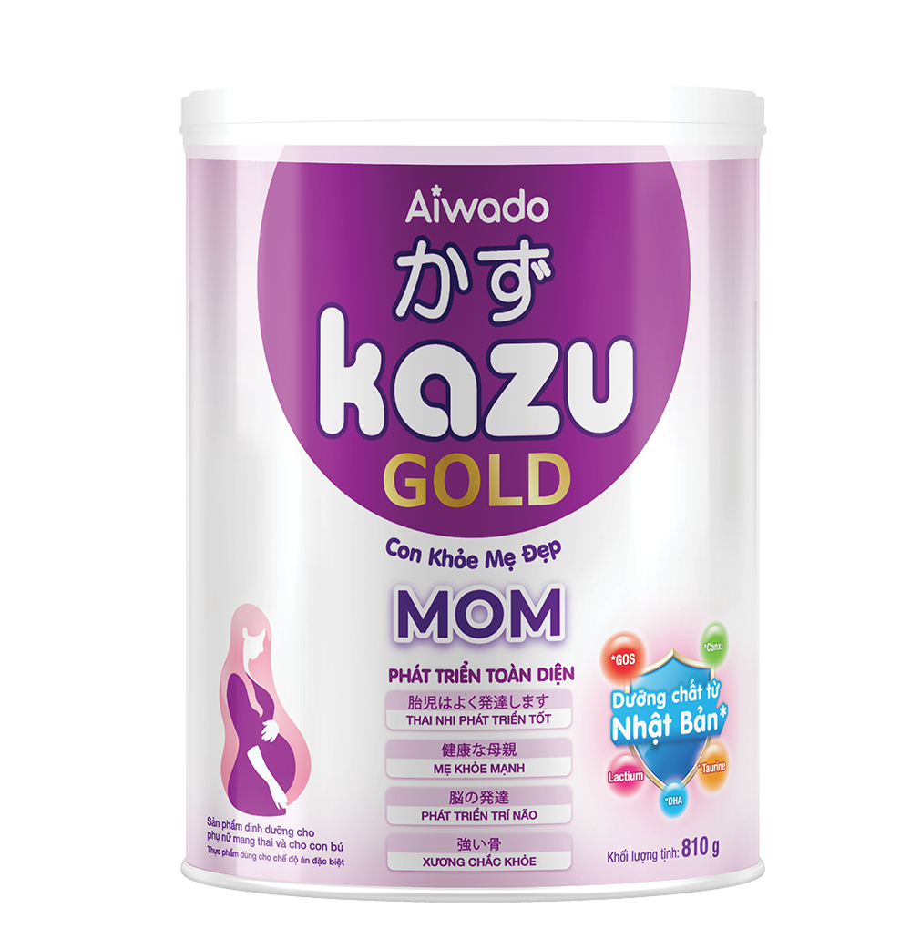 Sữa bột Aiwado KAZU MOM GOLD 810g - Tinh tuý dưỡng chất Nhật Bản